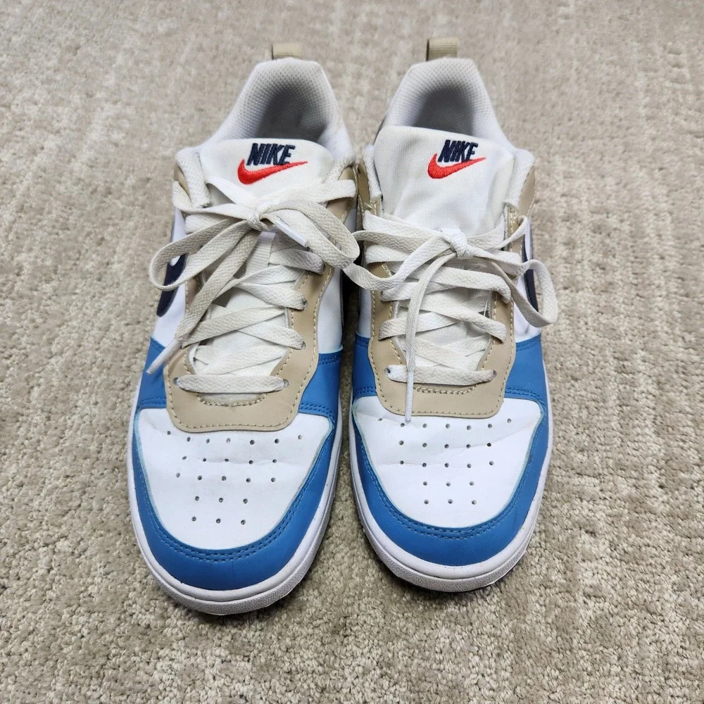 Nike Court Borough‎ Low Recraft Kids Sneakers Blue Red White DV5456-124 Size 6Y